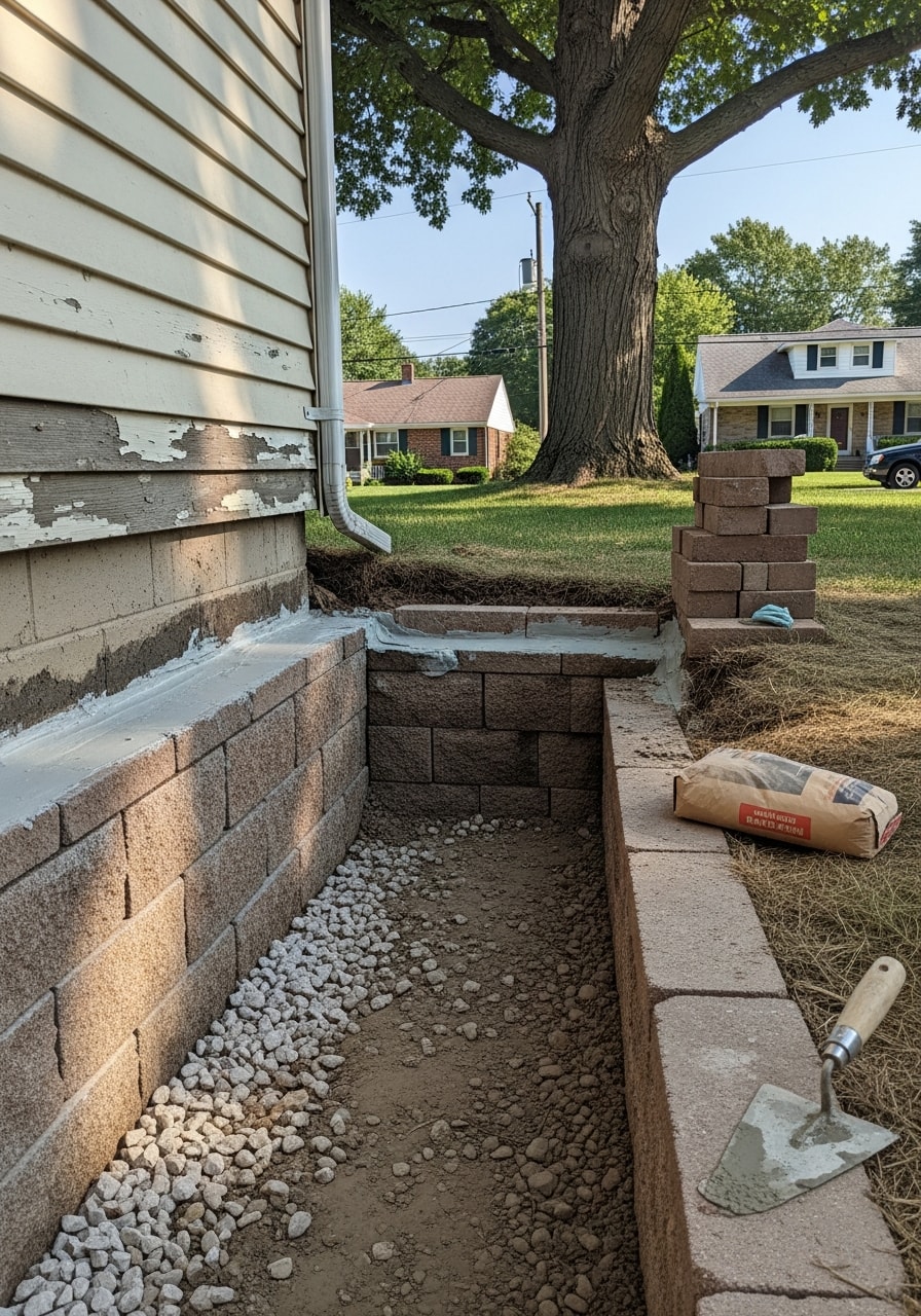Skilled technician completing quality work on a Warren home.